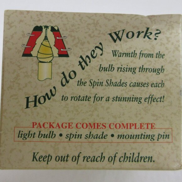 Spin Shades Revolving Spin Lamp Shade Christmas Musical Instruments 1994 Vtg - Picture 4 of 12